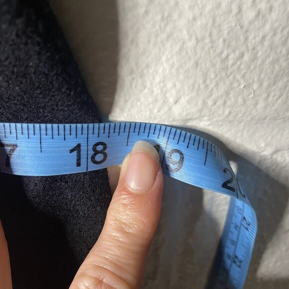 Graham & Spencer Wool Silk dress Black SZ Small Short Puff Sleeve Knee Length - Picture 11 of 12